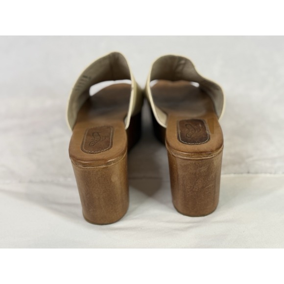 Freebird by Steven Loveland Brown Leather Slide Sandals Platform Women's US 10 - Picture 6 of 12